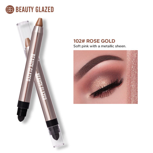 Dual-Ended Pearlescent Eyeshadow Stick: Effortlessly Create a "Lazy-Girl" Eye Makeup Look