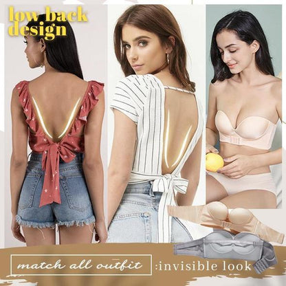 SUMMER SALE INVISIBLE STRAPLESS SUPER PUSH UP BRA