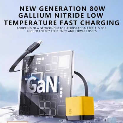 🎁✨3 in 1 Charger Retractable 80W MAX Fast