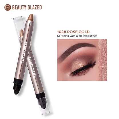 Dual-Ended Pearlescent Eyeshadow Stick: Effortlessly Create a "Lazy-Girl" Eye Makeup Look