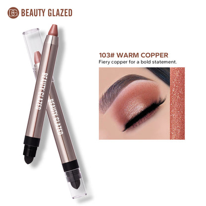 Dual-Ended Pearlescent Eyeshadow Stick: Effortlessly Create a "Lazy-Girl" Eye Makeup Look