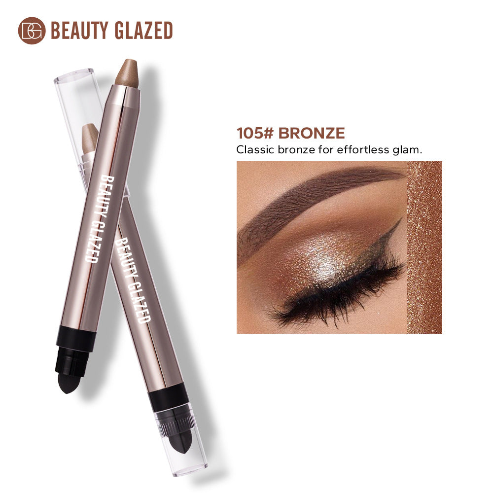 Dual-Ended Pearlescent Eyeshadow Stick: Effortlessly Create a "Lazy-Girl" Eye Makeup Look